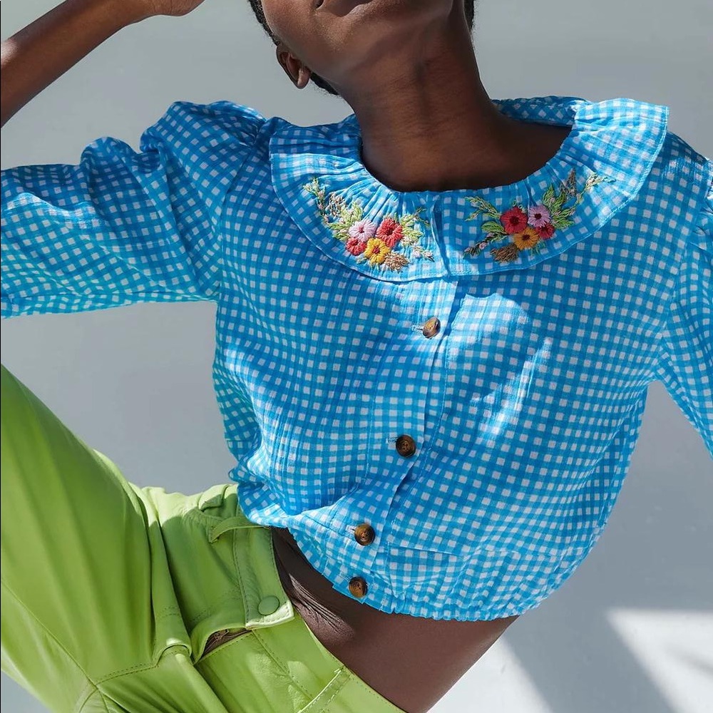 Tach Clothing gingham blouse
